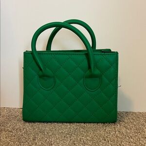 Green Quilted Handbag